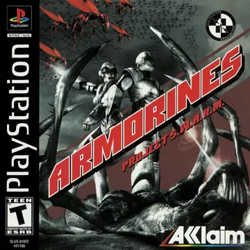 Armorines: Project S.W.A.R.M. PS1 box art