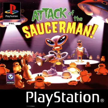 Attack of the Saucerman PS1 box art