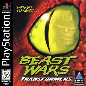 Beast Wars: Transformers PS1 box art