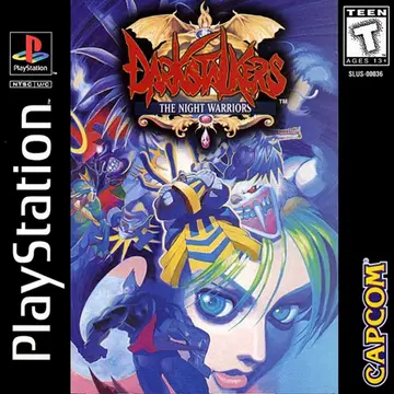 Darkstalkers: The Night Warriors PS1 box art