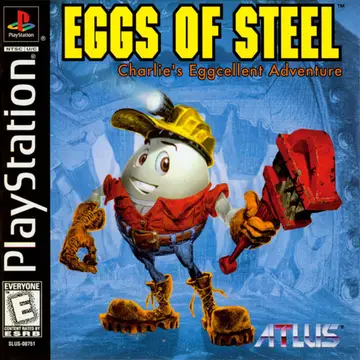 Eggs of Steel: Charlie's Eggcellent Adventure PS1 box art