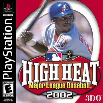 High Heat Major League Baseball 2002 PS1 box art