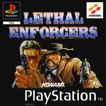 Lethal Enforcers PS1 box art
