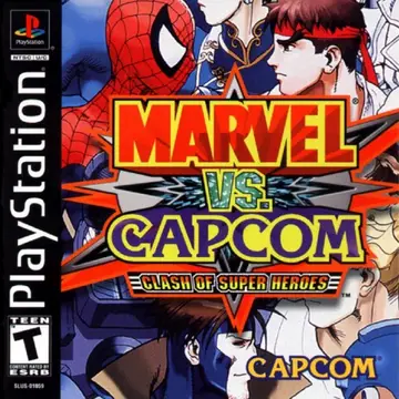 Marvel vs. Capcom: Clash of Super Heroes PS1 box art