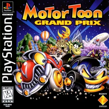 Motor Toon Grand Prix PS1 box art