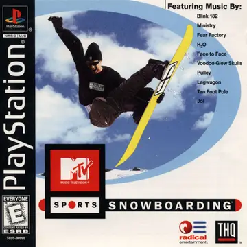 MTV Sports: Snowboarding PS1 box art