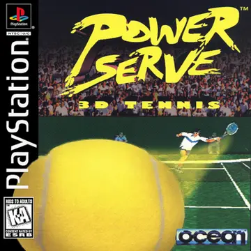 Power Serve 3D Tennis PS1 box art