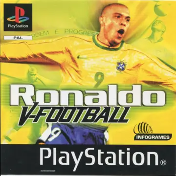 Ronaldo V-Football PS1 box art