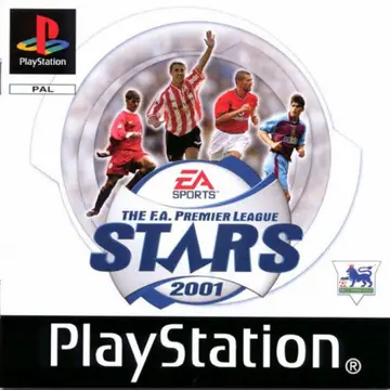 The F.A. Premier League Stars 2001 PS1 box art