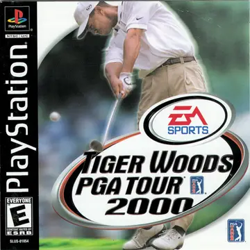 Tiger Woods PGA Tour 2000 PS1 box art