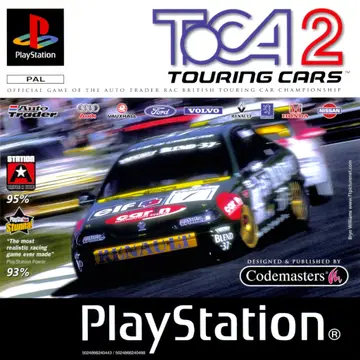 TOCA 2 Touring Cars PS1 box art