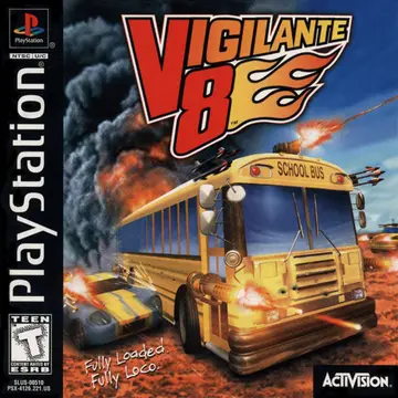 Vigilante 8 PS1 box art