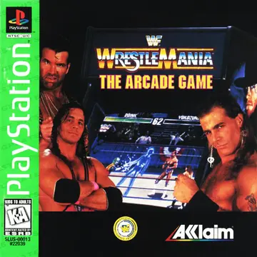 WWF WrestleMania: The Arcade Game PS1 box art
