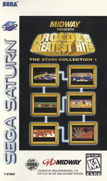 Arcade's Greatest Hits: The Atari Collection 1 Saturn box art