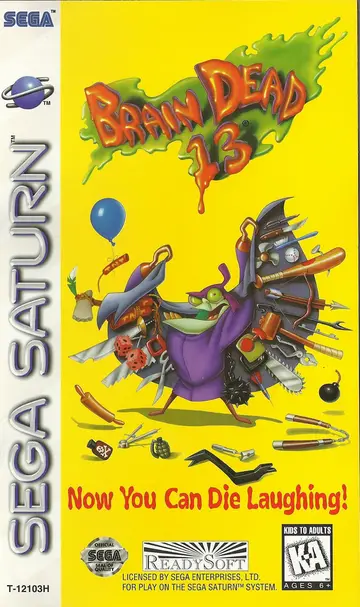 Brain Dead 13 Saturn box art