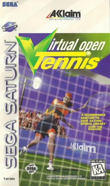 Virtual Open Tennis Saturn box art