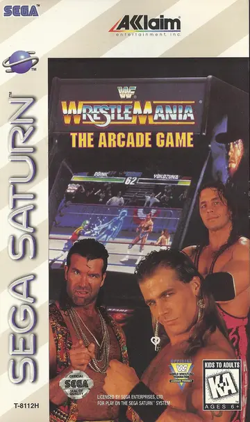 WWF WrestleMania: The Arcade Game Saturn box art