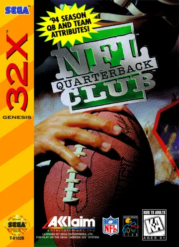 NFL Quarterback Club 32X box art
