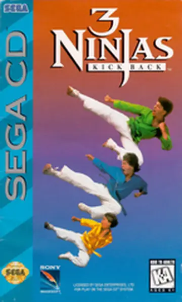3 Ninjas Kick Back Sega CD box art