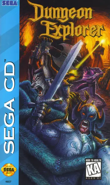 Dungeon Explorer Sega CD box art