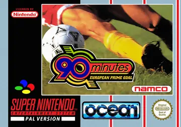 90 Minutes European Prime Goal SNES box art