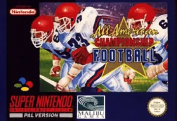 All-American Championship Football SNES box art
