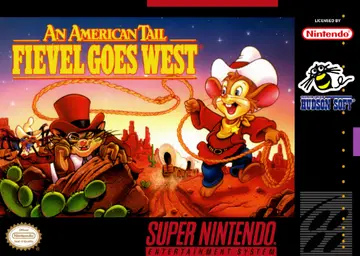 An American Tail: Fievel Goes West SNES box art