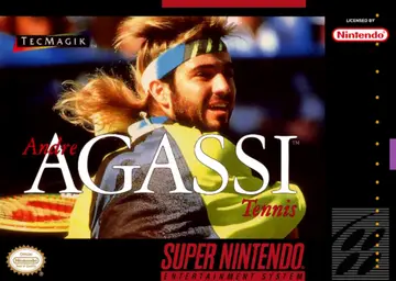 Andre Agassi Tennis SNES box art