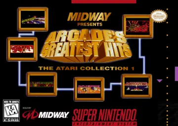 Arcade's Greatest Hits: The Atari Collection 1 SNES box art