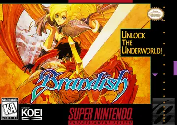 Brandish SNES box art