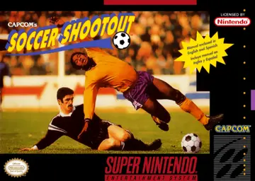 Capcom's Soccer Shootout SNES box art