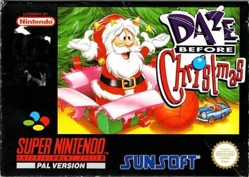 Daze Before Christmas SNES box art