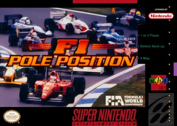 F1 Pole Position SNES box art