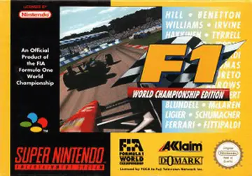 F1 World Championship Edition SNES box art