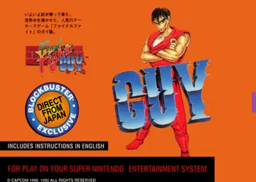 Final Fight Guy SNES box art