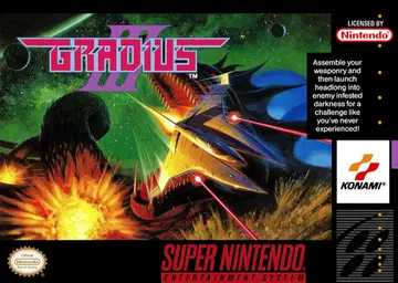 Gradius III SNES box art
