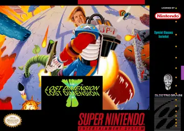 Jim Power: The Lost Dimension in 3-D SNES box art