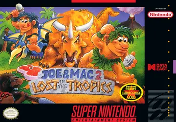 Joe & Mac 2: Lost in the Tropics SNES box art