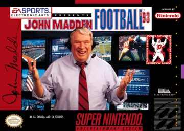 John Madden Football '93 SNES box art