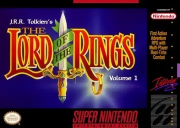 J.R.R. Tolkien's The Lord of the Rings: Volume 1 SNES box art
