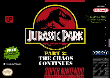 Jurassic Park Part 2: The Chaos Continues SNES box art