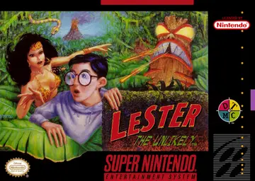 Lester the Unlikely SNES box art