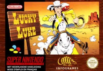 Lucky Luke SNES box art