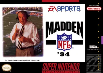 Madden NFL '94 box art