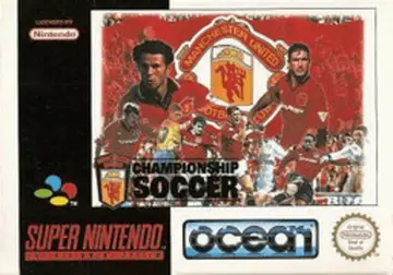 Manchester United Championship Soccer SNES box art