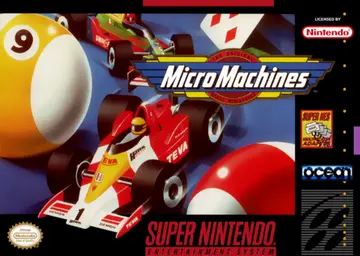 Micro Machines SNES box art