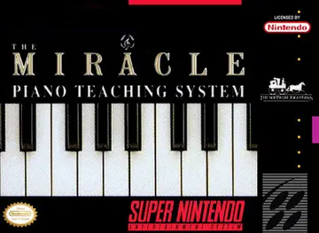 Miracle Piano Teaching System SNES box art