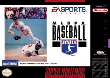 MLBPA Baseball SNES box art