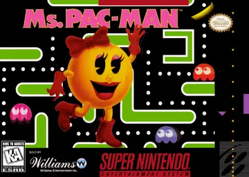 Ms. Pac-Man SNES box art