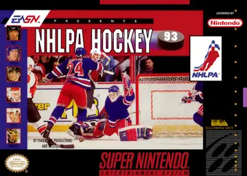 NHLPA Hockey '93 SNES box art